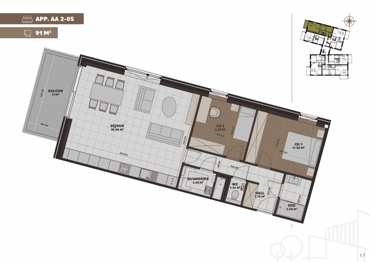 Plan de l'appartement